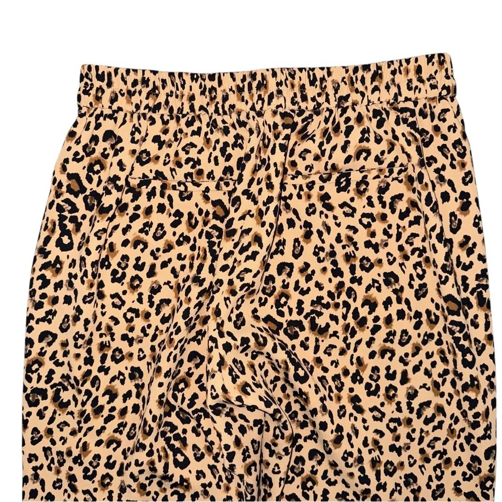 J.Crew Leopard Print Jamie Pant Women’s 4 Camel Brown Black Animal Print AW373